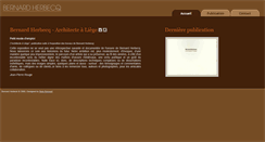 Desktop Screenshot of bernard-herbecq.com